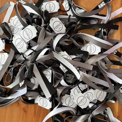 Personalised Team Ribbons with elastic | Custom Name Sports Ribbons
