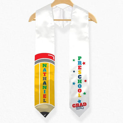 Kindergarten Graduation Stole For Kids, Preschool Graduation Stole With Name