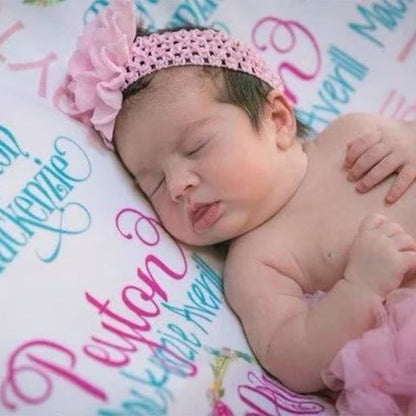 Baby Blanket - Baby Girl Blanket - Personalized Baby Blanket