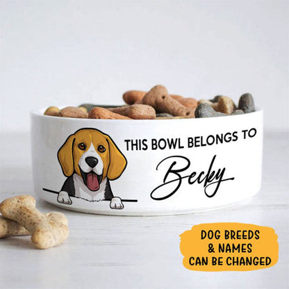 Personalized Custom Dog Bowls, Gift for Dog Lovers