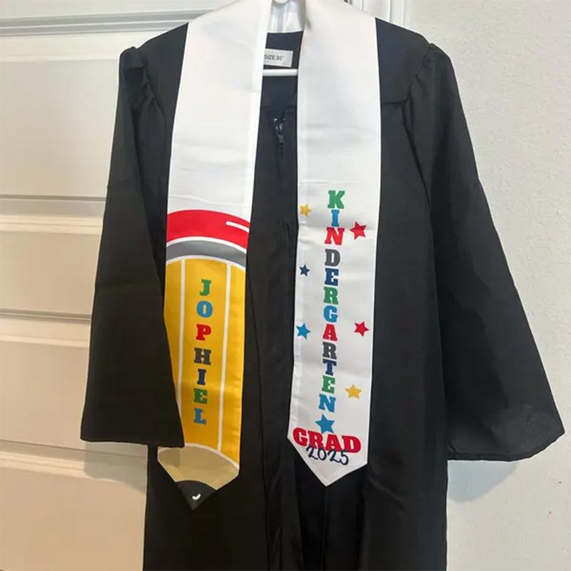 Kindergarten Graduation Stole For Kids, Preschool Graduation Stole With Name