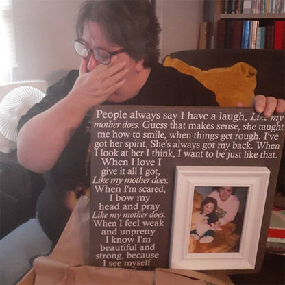 Unique Mother of the Bride Gift, Personalized Frame for Mom, Like My Mother Does