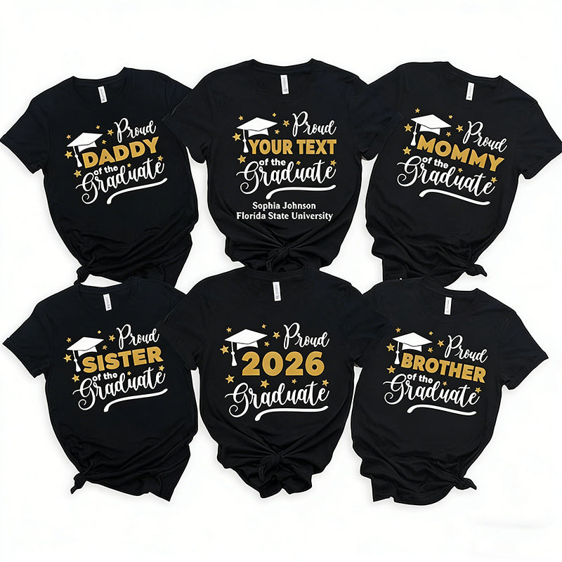 Custom Proud Graduate Tshirt, Proud Of The Graduate Shirt Graduation Gift