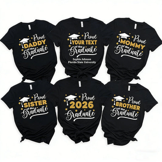 Custom Proud Graduate Tshirt, Proud Of The Graduate Shirt Graduation Gift