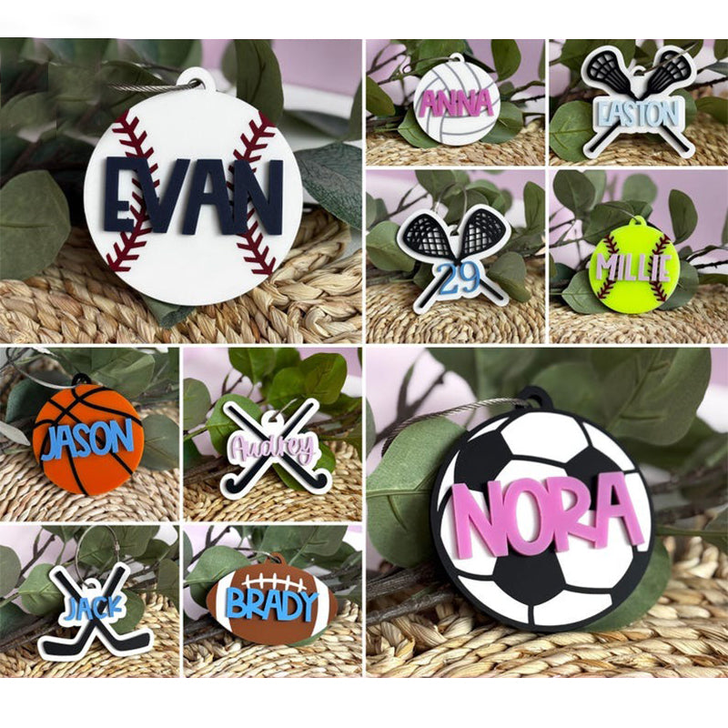 Personalized Sports Bag Tag