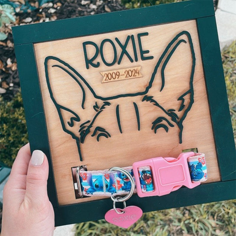 Dog Memorial Sign, Pet Memorial, Dog Remembrance, Pet Remembrance, Dog Collar Frame