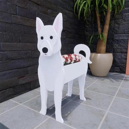 Dog Cat Pet Organizer Patio Indoor Outdoor Wood Planter