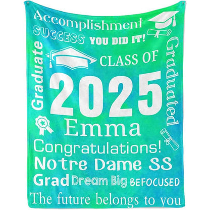 Personalized Graduation Blankets Graduation Gift