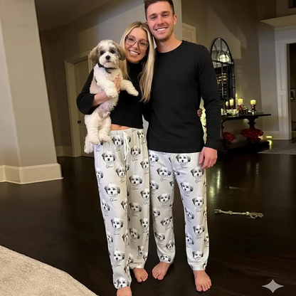 Personalized Pet Photo Pajama, Custom Dog & Cat Portrait PJs