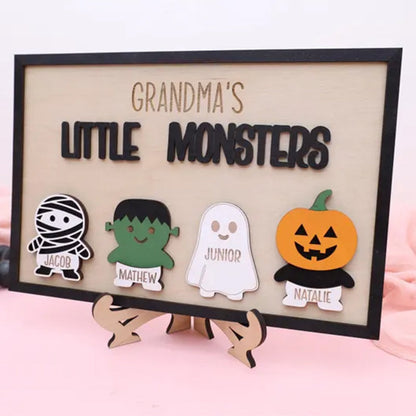 Personalized Grandma’s Little Monsters Sign