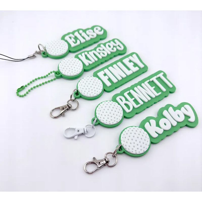 Personalized Soprt Name Tag Keychain