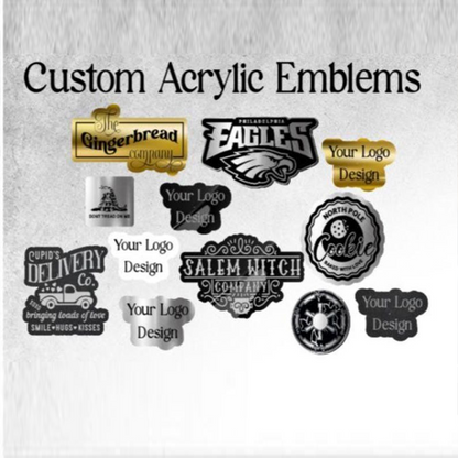 Custom Car Name Emblem Badge - Brushed GOLD & SILVER