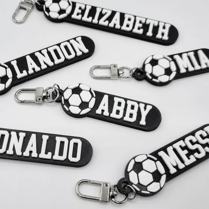 Soccer Personalized Keychain / Keyring / Bag Tag / Name Tag