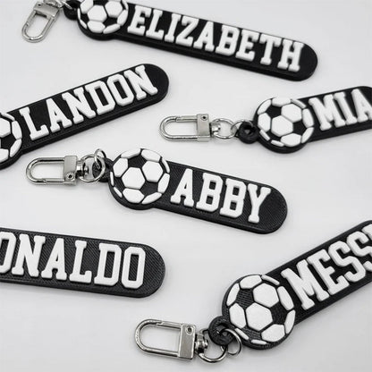 Soccer Personalized Keychain / Keyring / Bag Tag / Name Tag
