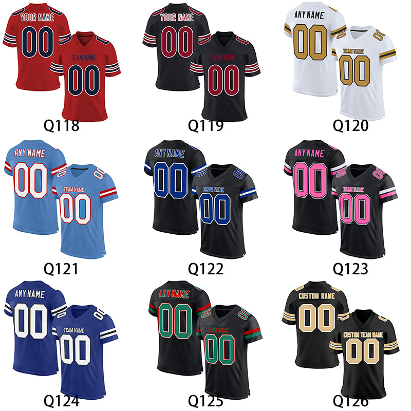 Personalized American Football Jersey, Custom Name Number Matching Team Jersey