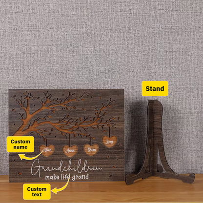 Personalized Wooden Sign for Grandparents