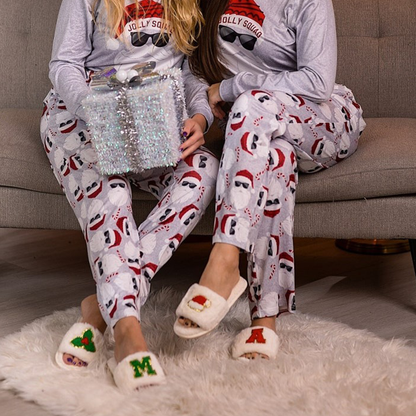 Christmas Fluffy Slippers Christmas Gifts Women Fluffy Slippers