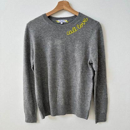 Customized CASHMERE Sweater, Embroidered Cashmere Clothing for Women