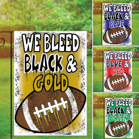 Football Garden Flag with Custom Team Colors