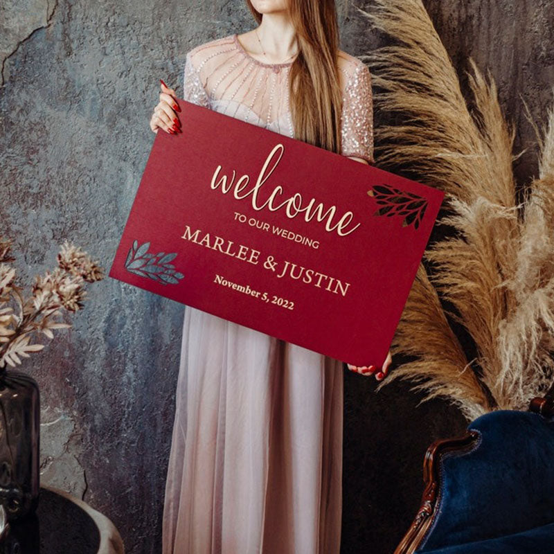 Welcome Wedding Sign - Bridal Shower Welcome Sign - Welcome Sign Wedding Modern