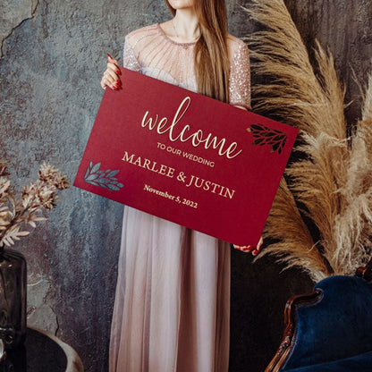 Welcome Wedding Sign - Bridal Shower Welcome Sign - Welcome Sign Wedding Modern