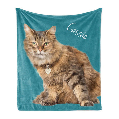 Pet Memorial Gifts Custom Printed Blanket-Photo Blanket Dog Blanket