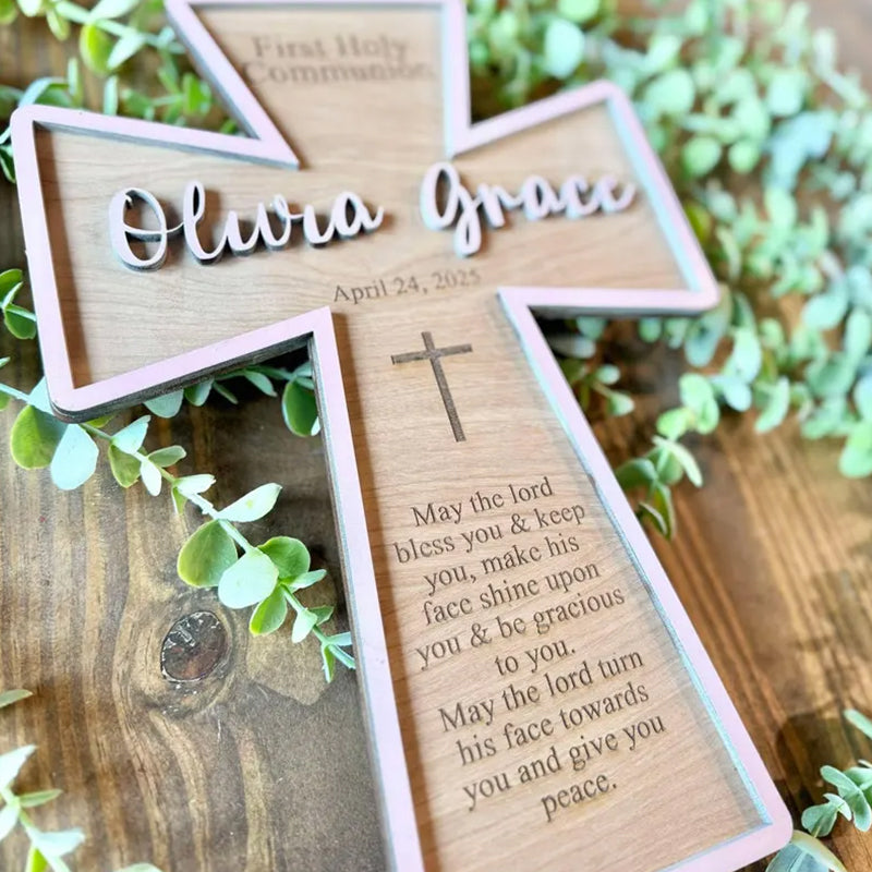 Personalized First Holy Communion Cross | Holy Communion Gift