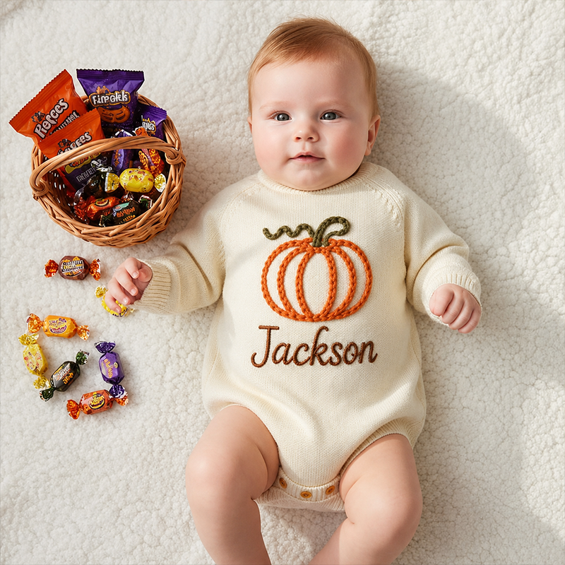 Baby First Halloween Outfit with Name