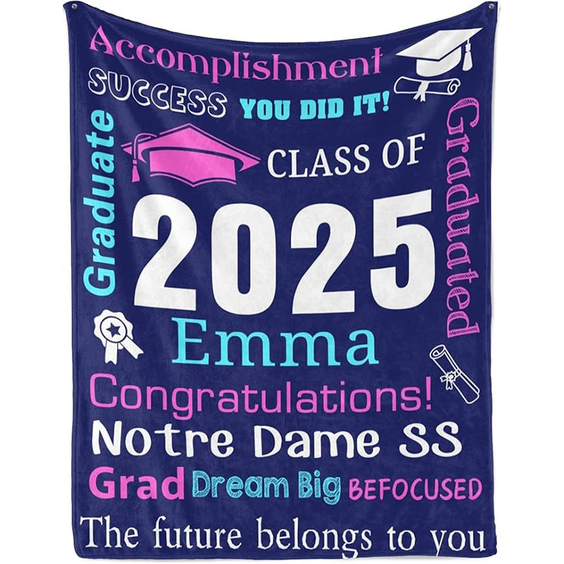 Personalized Graduation Blankets Graduation Gift
