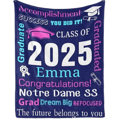 Personalized Graduation Blankets Graduation Gift