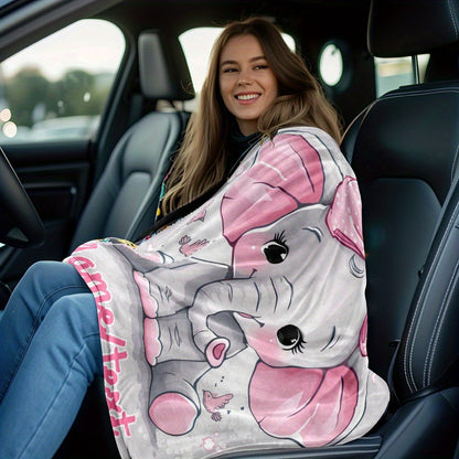 Customizable Name Elephant Blanket