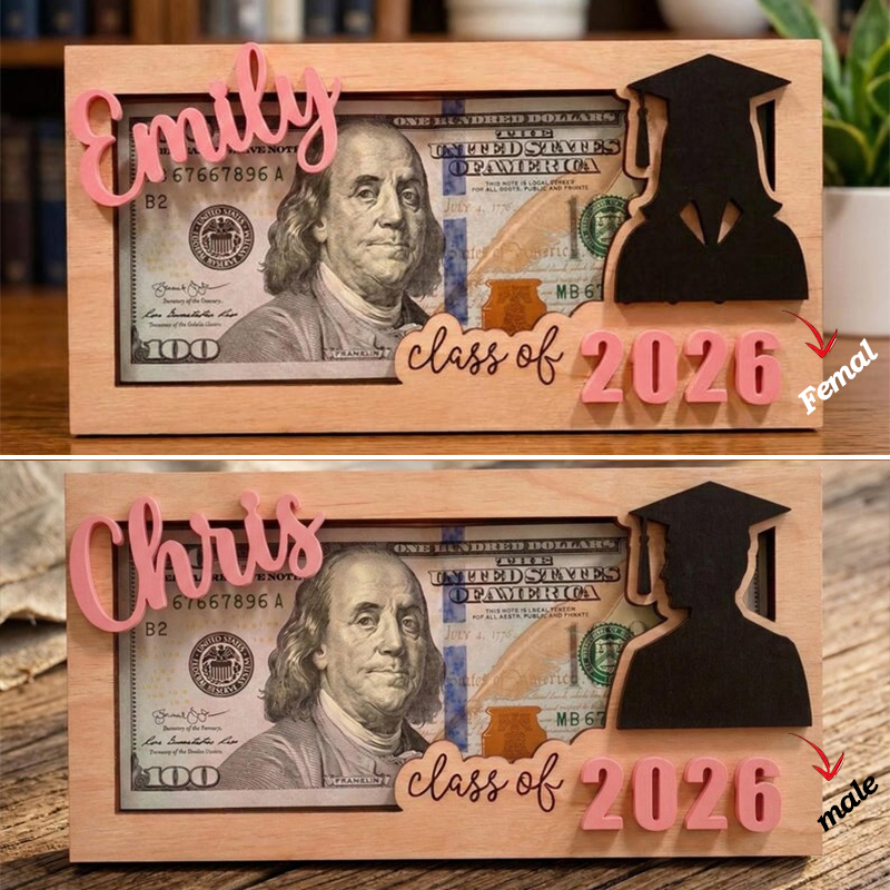 Graduation Money Holder, 2026 Personalized Graduation Gift