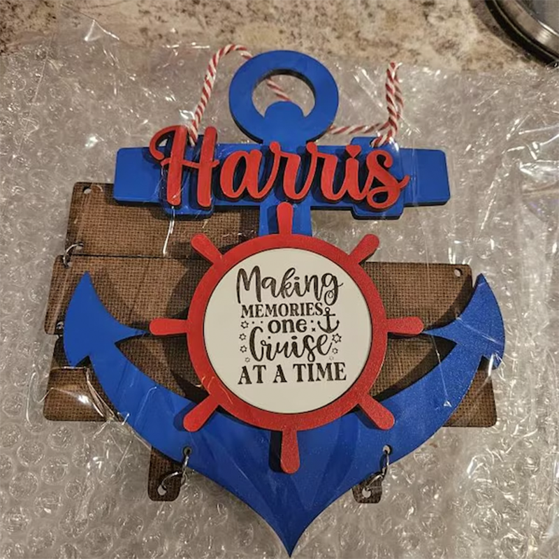 Anchor Cruise cabin door decor, cruise door hanger