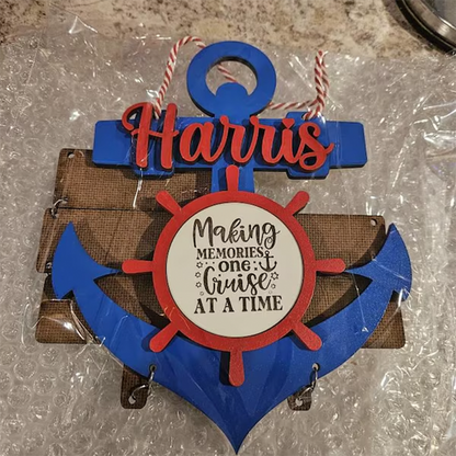 Anchor Cruise cabin door decor, cruise door hanger