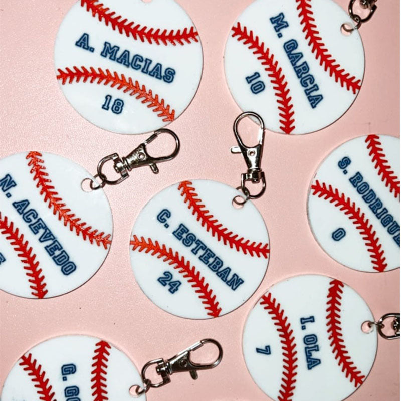 Personalized SportsTag/ Team Gift / Sports Keychain Soccer Football  Volleyball  Basketball  Baseball