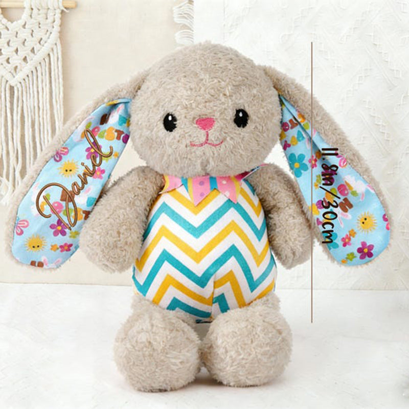 Embroidered 2026 Baby Bunny:Personalized Newborn Easter Gift