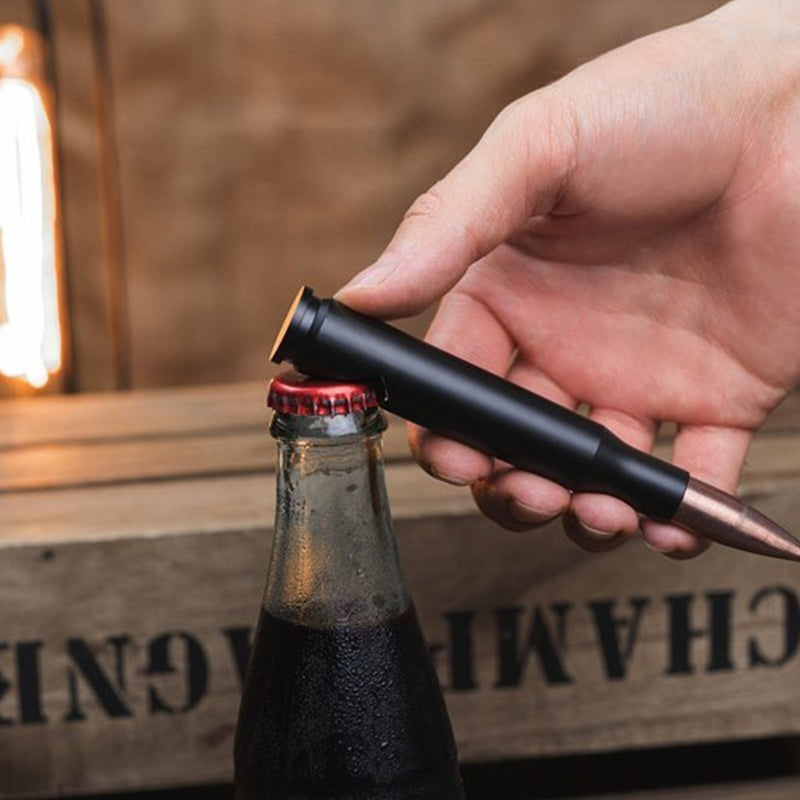 Personalized Bottle Opener 50 Caliber, Groomsman Gift Engraved Beer Bottle Opener