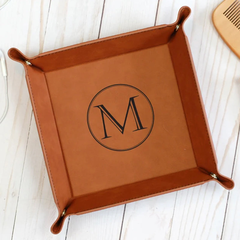 Valet Tray, Leather Valet Tray, Mens Valet Tray, Personalized Valet Tray