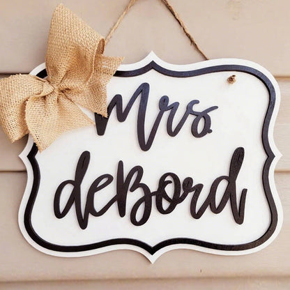 12" Teacher Door Hanger / Teacher Gift / Personalized Teacher Sign