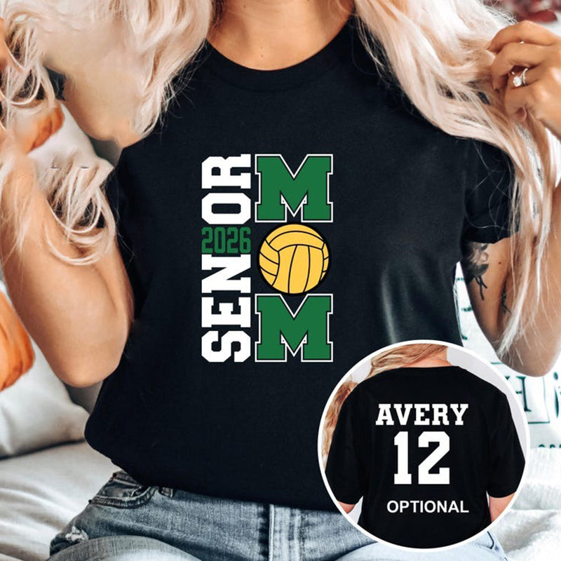 Custom 2026 Senior Volleyball Mom Shirt Personalized Senior