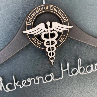 Unique Gift for Doctor, Birthday Gift for Doctor, Personalized Coat Hanger Graduation Gift