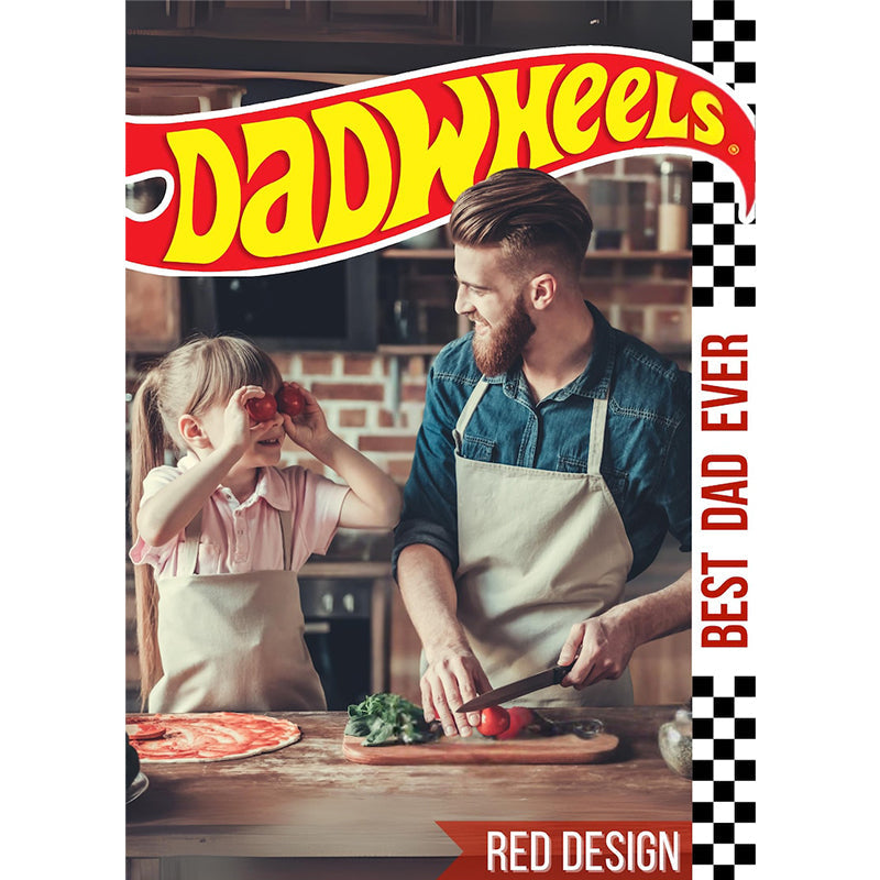 Personalized Hot Wheels package: Customized Dadwheels for Birthday