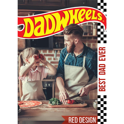 Personalized Hot Wheels package: Customized Dadwheels for Birthday