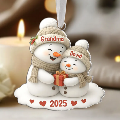 Personalized Grandma Acrylic Ornament