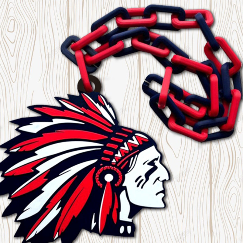 Custom Sports Turnover Chain, Oversized Medallion, Team mascot, Custom Colors