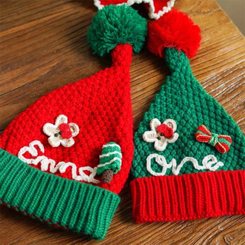 Personalized Crochet Santa Hat