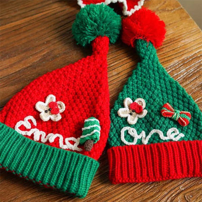Personalized Crochet Santa Hat