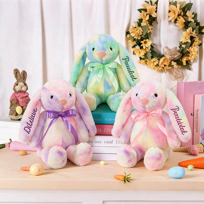 Personalized Easter Embroidered Plush Bunny Toy