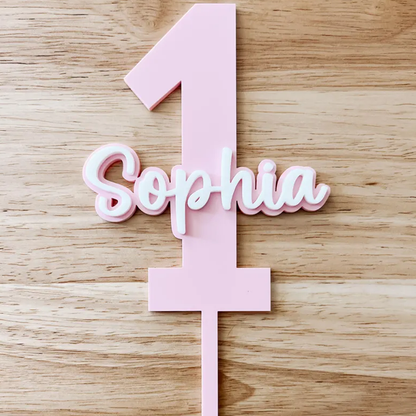 First Birthday Cake Topper, Acrylic Cake Topper, Custom Cake Topper