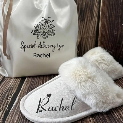 Personalized Plush Slippers for Women